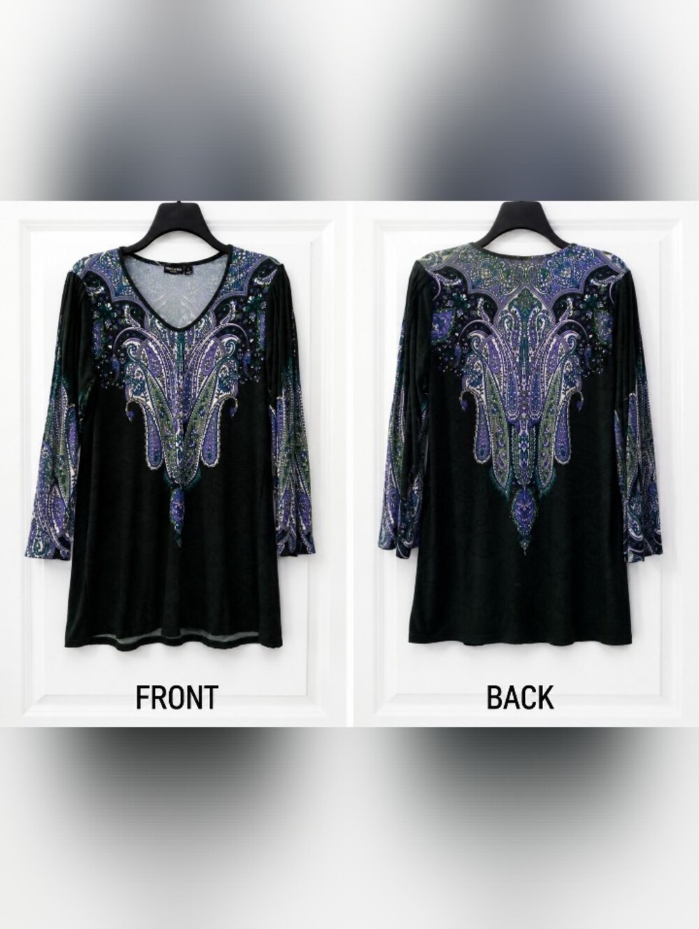 Effortless Style Bohemian Artsy Y2K Morphe Split Sleeve Tunic Size Medium